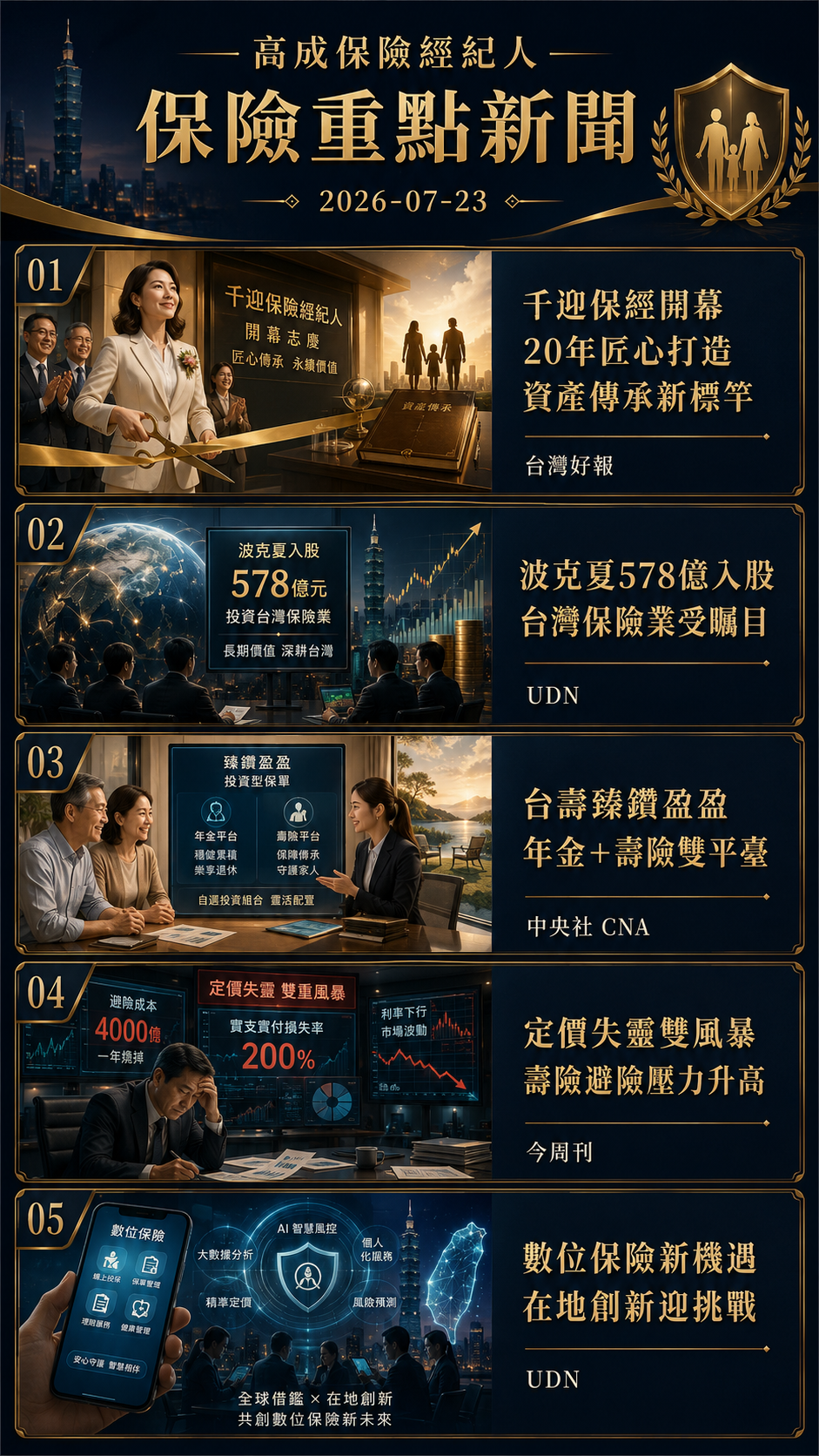 保險新聞漫畫分鏡